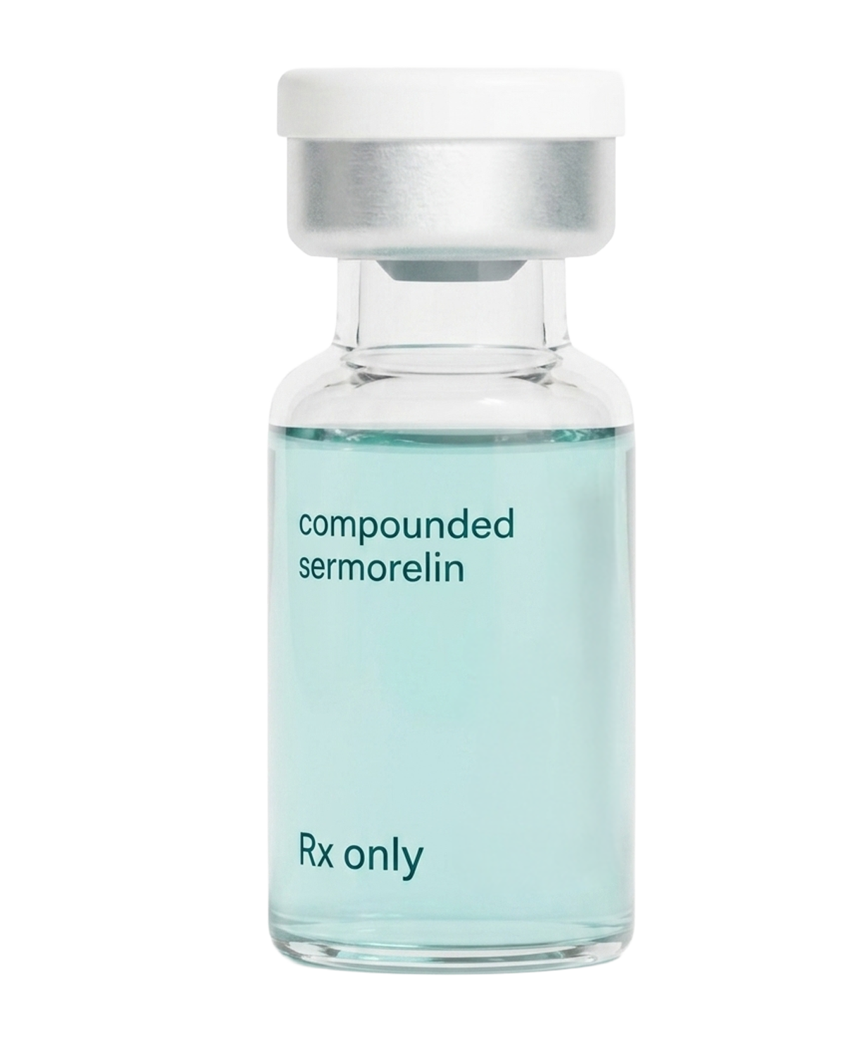 Compounded sermorelin injection vial